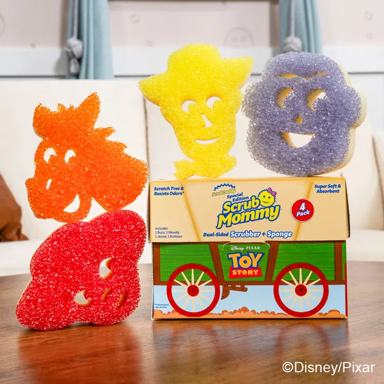 Scrub Mommy Disney and Pixar’s Toy Story Sponges Collector's Edition – 4 Count | scrubdaddy Selection | Scrubdaddystart CF2F