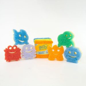 Scrub Mommy Summer Shapes Sponge Bundle and Microfiber Towels | scrubdaddy Selection | Scrubdaddystart 91AB