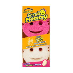 Scrub Mommy 6 Count with Free Daddy Caddy | scrubdaddy Selection | Scrubdaddystart 23BD