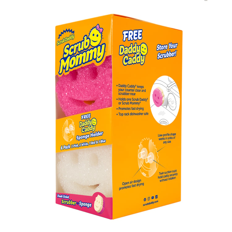 Scrub Mommy 6 Count with Free Daddy Caddy | scrubdaddy Selection | Scrubdaddystart 23BD - Image 2