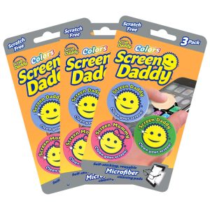 Scrub Daddy Screen Daddy 3 Count Bundle (3 packages of 3 Screen Daddys) | scrubdaddy Selection | Scrubdaddystart 950B